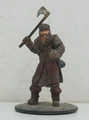 Gimli. DANNEGGIATO. Il Signore degli Anelli, The Lord of the Rings. Miniatura in metallo cm 6. De Agostini NLP 2004