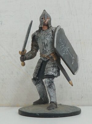 Soldato di Gondor. Il Signore degli Anelli, The Lord of the Rings. Miniatura in metallo cm 7. De Agostini NLP 2005
