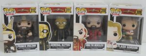 Funko Pop! Movies: Flash Gordon, Ming the Merciless, General Klytus, Prince Vultan. Flash Gordon n. 309, 310, 311, 312. Action Figure cm 10. Funko