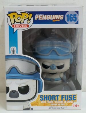 Funko Pop! Movies: Short Fuse. Penguins Madagascar n. 165. Action Figure cm 10. Funko