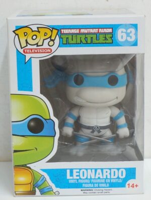 Funko Pop! Television: Leonardo. Teenage Mutant Ninja Turtles n. 63. Action Figure cm 10. Funko