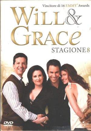 Will & Grace - Stagione 8 Completa (Episodi 1-23) (4 DVD) con Cofanetto - DVD in Italiano