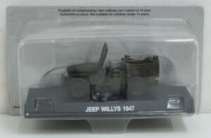 Carabinieri Jeep Willys - 1947 - Modellino Die Cast Scala 1:43 - De Agostini