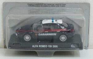 Carabinieri Alfa Romeo 159 - 2006. Modellino Die Cast Scala 1:43. De Agostini
