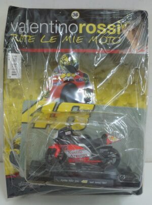 Aprilia RSV 250 - 46 test Jerez 1997 - Modellino Die Cast Scala 1:18 - Valentino Rossi Tutte le mie Moto - Fabbri