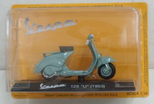 Piaggio Vespa 125 U (1953). Modellino Die Cast Scala 1:18. Vespa Collection Senza Fascicolo. Fabbri