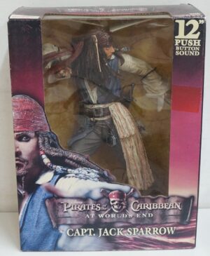 (NA) Jack Sparrow Action figure Pirati dei Caraibi (Meccanismo sonoro NON FUNZIONANTE!) Pirates of Caribbean 12'' NECA 30 cm