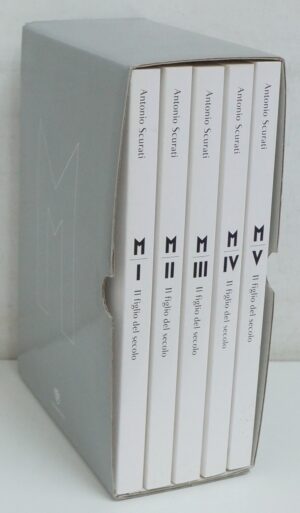 M. Il figlio del secolo di Scurati, Antonio - Cofanetto con 5 volumi ed. Bompiani per Unicoop Firenze