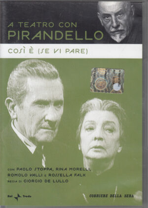 Così è (Se vi pare) - A teatro con Pirandello Vol.5 - Versione da edicola. DVD in Italiano