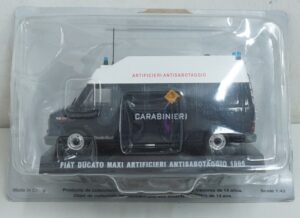 Carabinieri Fiat Ducato Maxi Artificieri Antisabotaggio 1995 - Modellino Die Cast Scala 1:43 - De Agostini