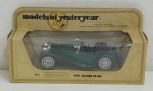 Jaguar SS100 Y-1 - 1936 Models of Yesteryear. Modellino Scala 1:43 Die Cast. Matchbox