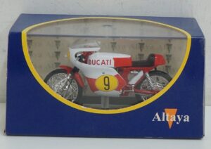 Ducati 450 Desmo 1970 Bruno Spaggiari - Modellino Moto Scala 1:24 Die Cast. Altaya