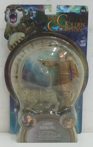 The Golden Compass: Lord Asriel Action Figure cm 12 - with Stelmaria the snow leopard daemon - La bussola d'oro - New Line Cinema