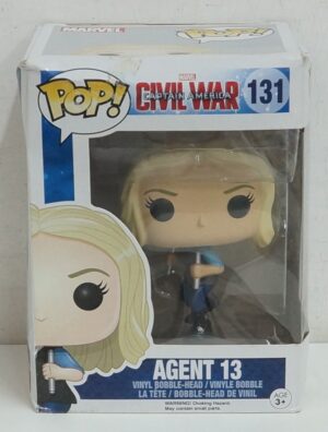 Funko Pop! Marvel: Agent 13. Captain America Civil War n. 131. Action Figure cm 10. Funko