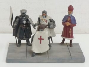 Investitura di un Templare - Diorama Completo e Danneggiato - Storia e Miniature del Medioevo - Hobby & Work