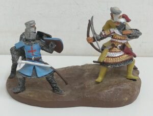 Combattimento tra Crociati e Musulmani - Diorama Completo - Storia e Miniature del Medioevo - Hobby & Work