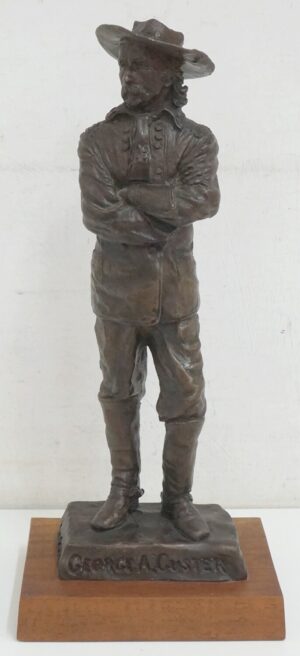 Statua in bronzo General George A. Custer 1975 di Ralph Crawford - Edizone Limitata e Numerata - Figure cm 28