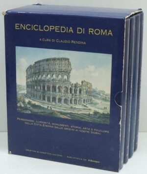 Enciclopedia di Roma - Cofanetto con 4 volumi a cura di Claudio Rendina ed. Newton Compton per Il Messaggero