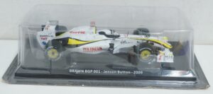 Brawn BGP 001 Jenson Button - 2009 - Modellino Scala 1:24 Die Cast - Le Gradi Formula 1 - Centauria