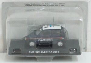 Carabinieri Fiat 600 Elettra - 2003 - Modellino Die Cast Scala 1:43 - De Agostini
