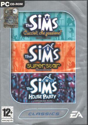 The Sims Classics Expansion Pack: Cuccioli che passione!, Superstar, House Party - Videogioco PC (5 dischi)