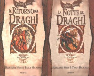 Il ritorno dei dragni + La notte dei draghi (vol. 1 + vol. 2) - Dragonlance di M. Weis e T. Hickman ed. Armenia