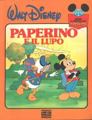 Paperino e il lupo di Walt Disney – Imparo a Leggere con Topolino ed Mondadori (Prima edizione 1988)