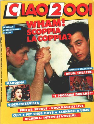 Rivista Ciao 2001 n. 10 del 14 Marzo 1986 - In Copertina Wham! (George Michael e Andrew Ridgeley)