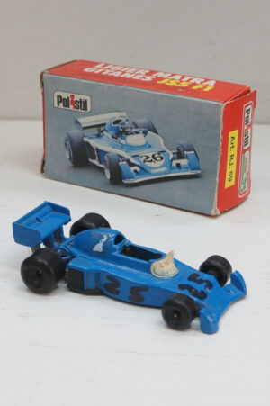 Ligier Matra Gitanes JS5 F1 - Polistil RJ 59 - Modellino Die Cast cm 8 Scala 1/55 - 1977 Polistil