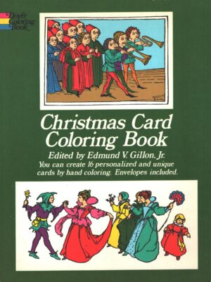 Christmas Card Coloring Book di Edmund V. Gillon - Libro in Inglese ed. Dover Pubns