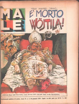 Rivista Il Male n. 3 - 30 gennaio 1979 anno II - E' morto Wojtila! ed. RCS MediaGroup