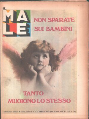 Rivista Il Male n. 2 - 13 febbraio 1979 anno II - Non sparate sui bambini ed. RCS MediaGroup