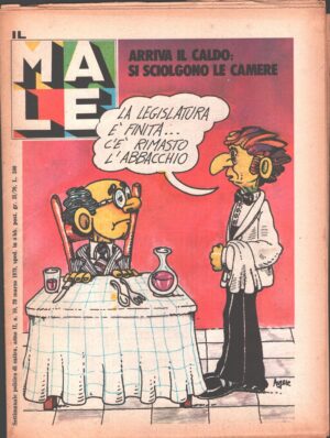 Rivista Il Male n. 10 - 20 marzo 1979 anno II - Arriva il caldo si sciolgono le camere ed. RCS MediaGroup