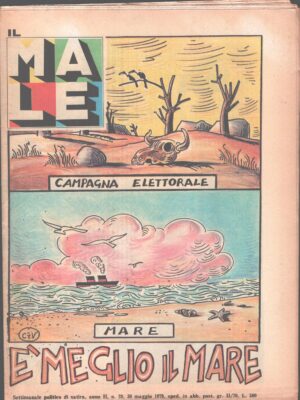 Rivista Il Male n. 20 - 30 maggio 1979 anno II - E' meglio il mare ed. RCS MediaGroup