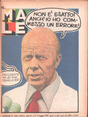 Rivista Il Male n. 17 - 7 maggio 1980 anno III ed. RCS MediaGroup