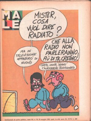 Rivista Il Male n. 20 - 28 maggio 1980 anno III ed. RCS MediaGroup