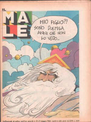 Rivista Il Male n. 19 - 21 maggio 1980 anno III ed. RCS MediaGroup