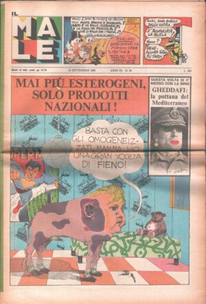 Rivista Il Male n. 34 - 15 settembre 1980 anno III ed. RCS MediaGroup