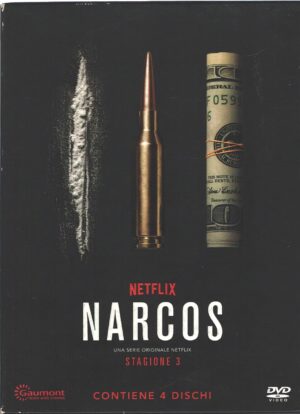 Narcos - Stagione 3 Completa (Episodi 1-10) (4 DVD) con Cofanetto - DVD in Italiano