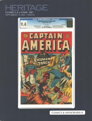 Heritage Comics & Comic Art n. 7279 – Dallas September 2022 – Libro in Inglese ed. Heritage Auction