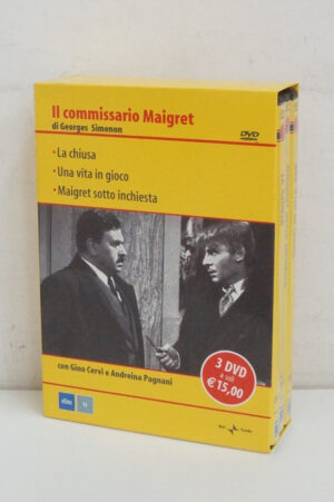 Il Commissario Maigret (3 DVD) con Cofanetto (La Chiusa, Una vita in gioco, Maigret sotto inchiesta) Versione da edicola - DVD in Italiano