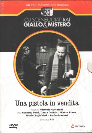 Una pistola in vendita (Vittorio Cottafavi) Miniserie TV Completa DVD RAI (Episodi 1-3) Sceneggiati Rai Giallo & Mistero – Versione da edicola DVD in Italiano