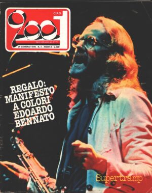 Rivista Ciao 2001 n. 4 del 29 Gennaio 1978 - In Copertina Supertramp