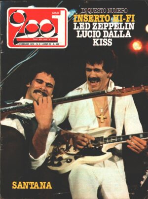 Rivista Ciao 2001 n. 5 del 4 Febbraio 1979 - In Copertina Carlos Santana