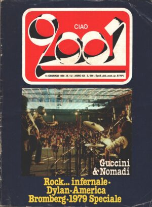 Rivista Ciao 2001 n. 1-2 del 13 Gennaio 1980 - In Copertina Guccini e Nomadi