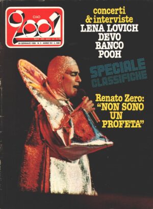 Rivista Ciao 2001 n. 3 del 20 Gennaio 1980 - In Copertina Renato Zero
