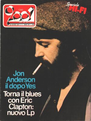 Rivista Ciao 2001 n. 13 del 29 Marzo 1981 - In Copertina Eric Clapton