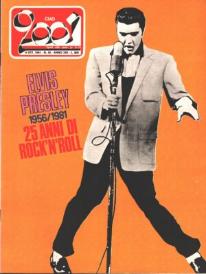 Rivista Ciao 2001 n. 40 del 4 Ottobre 1981 - In Copertina Elvis Presley
