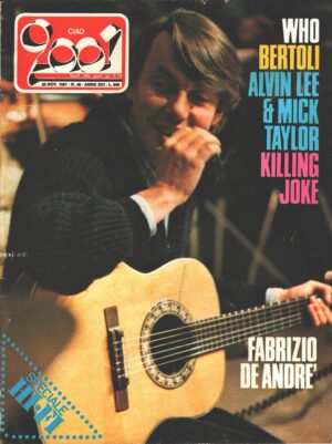 Rivista Ciao 2001 n. 48 del 20 Novembre 1981 - In Copertina Fabrizio De Andrè