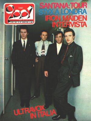 Rivista Ciao 2001 n. 49 del 6 Dicembre 1981 - In Copertina Ultravox